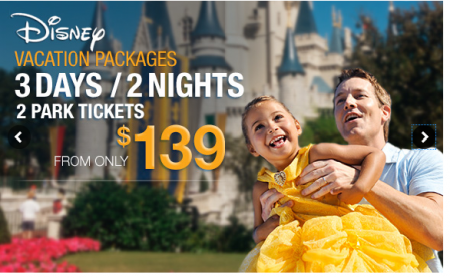 Orlando - Resort * 3 dias e 2 noites + 2 ingressos para qualquer parque da Disney World!  